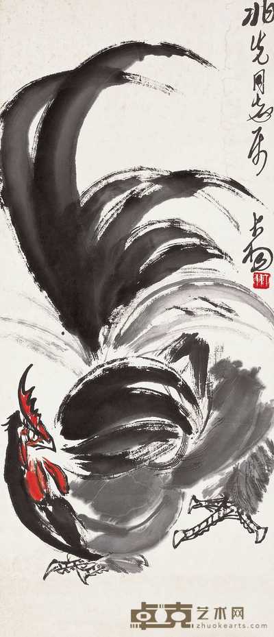 陈大羽 大吉图 镜心 82×35.5cm
